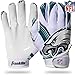 Franklin Sports Youth Football Receiver Gloves For Kids, NFL Team Logos and Silicone Palm, Youth Medium/Large