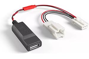 Dongar Dashcam Power Adapter (3-Pin Type A) for 2013+ Subaru BRZ, 2013-2017 Subaru Crosstrek, Pre-2014 Forester, and More, Connects to Rearview Mirror, Built-in USB Power Source, Easy to Install