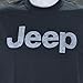 Jeep Distressed Logo on a Black T Shirt, Black, X-Large