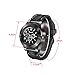CkeyiN Novelty Sport Wristwatch Quartz Watches Collectable Butane Cigar Cigarette Lighter with USB Electronic Rechargeable Windproof Flameless Electric Gift - Black