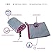 Venko's Travel Towel Pack - a Set of Two Quick-Drying Microfiber Towels in a bag! (Grey/Pink)