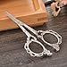 Souarts Antique Silver Color Vintage European Style Classic Precision Straight Sewing Scissors