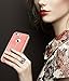 iPhone SE Case, Vena vAllure Wave Texture, Bumper Frame, Drop Protection CornerGuard ShockProof, Strong Grip, Slim Hybrid Cover for Apple iPhone SE / 5s / 5 (Gold / Coral Pink)