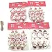 YouShe 24Pcs Santa Claus/Snowman/Reindeer/Christmas Tree Wooden Craft Clips Clothespins Mini Photo Paper Peg Clips For Christmas Home Decoration With 79 Inch Natural Twine