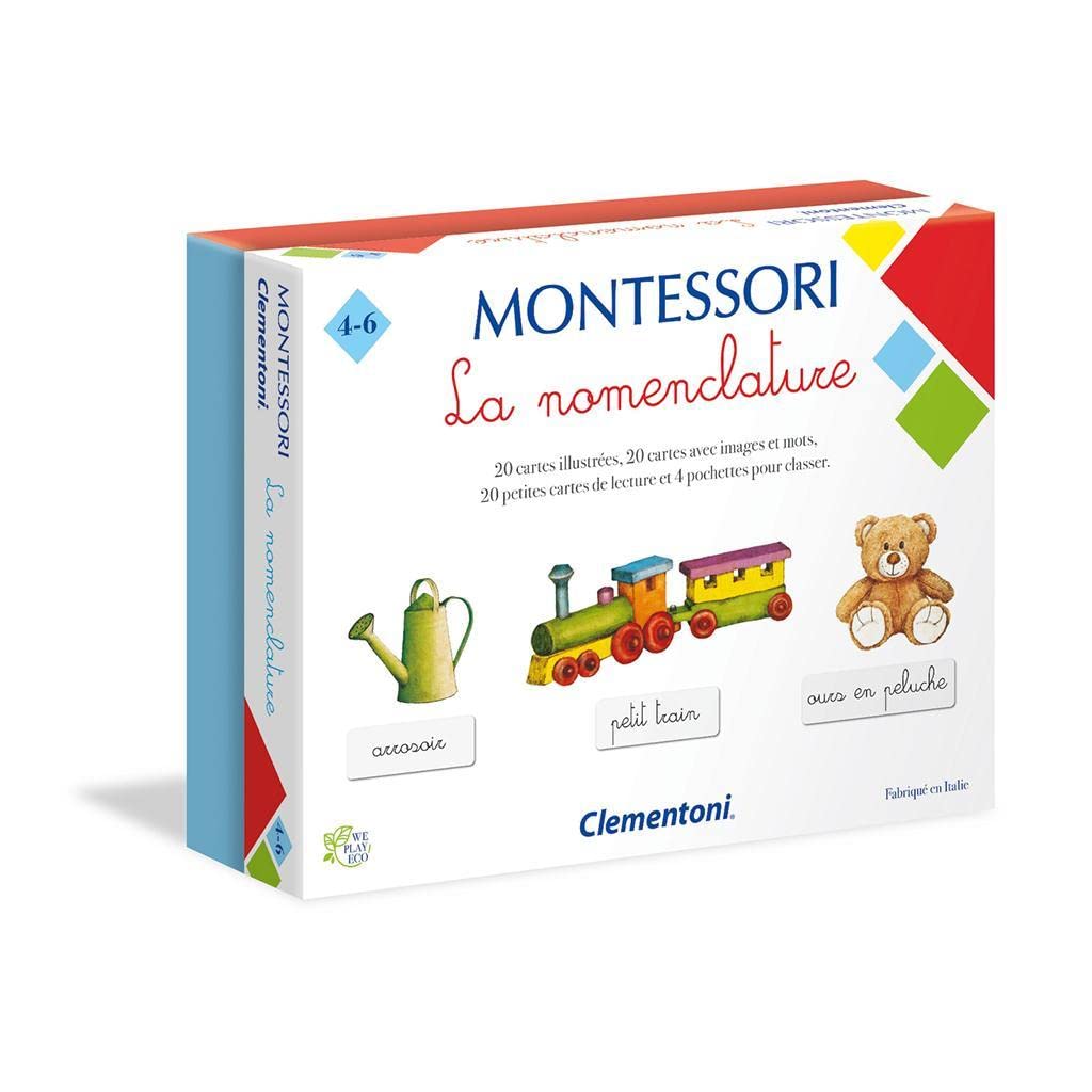 Clementoni Montessori La Nomenclature, 52372.6, Multi-Colour