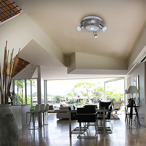 B.K.Licht I Plafondspots I met 4 lichts I GU10 fitting I draaibare spots I opbouwspots I incl. 4x GU10 I 3.000K I 250Lm… - Afbeelding 7