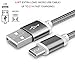 TekSonic [3 Pack] 6ft Extra Long Micro USB to USB Cable Nylon Braided Quick Charge Cable/Cord for Wall Chargers and Data Sync Cable Charge for Android, Samsung, HTC, LG, Nokia, Motorola, Tablets