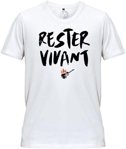 Kss Kss Kss Homme T Shirt Message Rester Vivant Johnny Hallyday Amazon Fr Vetements Et Accessoires