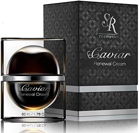 SR Cosmetics EXCLUSIVE CAVIAR Collection - Nourishing Renewal Night Cream - The ONLY moisturizer that WORKS 24/7 FOR YOUR SKIN ! Vitamins Hyaluronic Acid & Caviar Extract REPAIR AND REVITALIZE ALL DAY