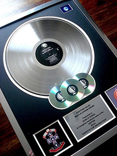 Guns N Roses Appetite For Destruction Multi Platinum Disc Record