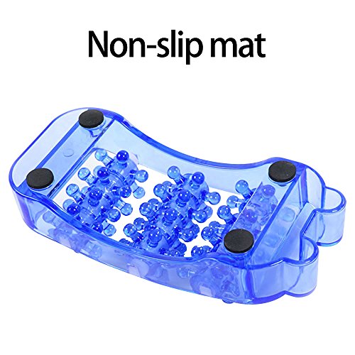 LOHOME Foot Massager - Foot Point Massage Universal Protable Healthy Rolling Wheel Foot Massager Relaxation Feet Pain Relieve Fatigue - 1 Pair (Blue) - Thumbnail 6