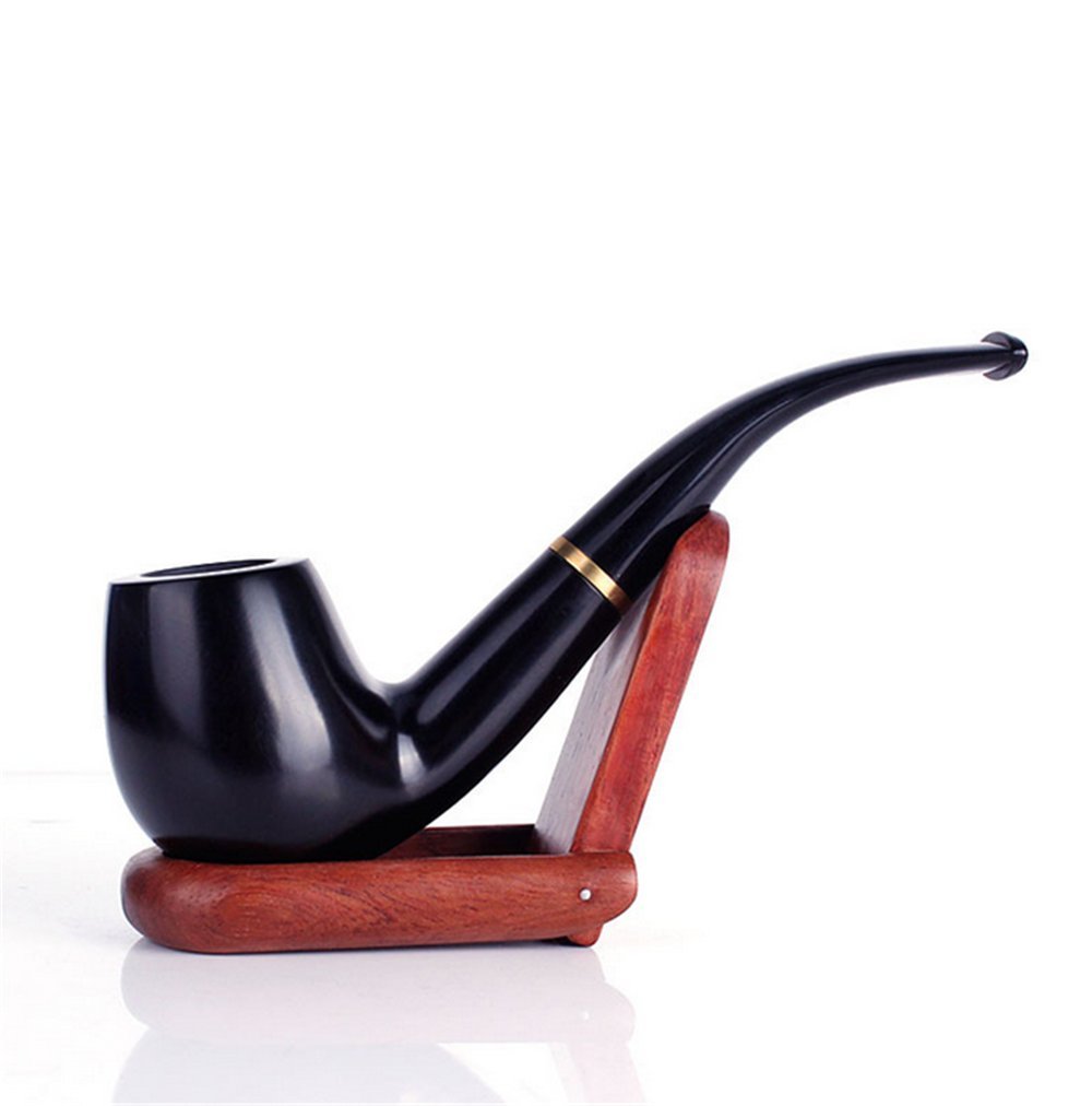 Holzschnitzerei Rohr Rohr Armaturen mit Stein nanmu Ring 9mm filter