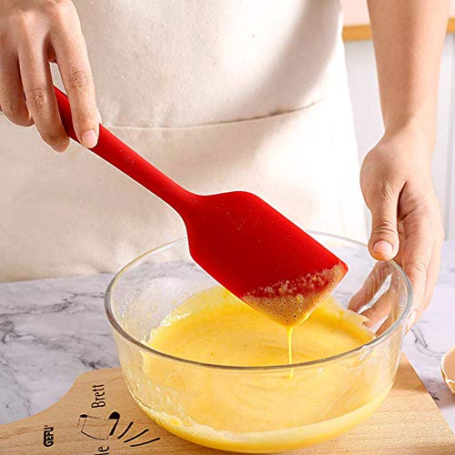 Kitchen Utensil Set - 5 Cooking Utensils Set- Colorful Silicone Kitchen Utensils - Nonstick Cookware with Spatula Set - Kitchen Tools Kitchen Gadgets Red