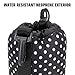 USA GEAR FlexARMOR Protective Neoprene Lens Case Pouch Set 3-Pack - Small, Medium and Large Cases Hold Lenses up to 70-300mm with Drawstring Opening, Attached Clip, Reinforced Belt Loop (Polka Dot)