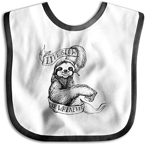 Sloth Animal Face Funny Drool Bibs Teething Baby Bibs For Girls Muslin Infant Bibs Toddler