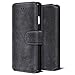 iPhone 7 Case, SAVFY [Card Slot][Kickstand][Magnetic Closure] PU Leather Wallet Case Protective Flip for Apple iPhone 7 4.7'' - Black