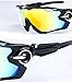 My case diy store Polarized Sports Sunglasses with 3 Interchangeable Lenses UV400 Protection Cycling Glasses With 5 Interchangeable Lenses for Cycling, Baseball ,Fishing, Ski Running ,Golf