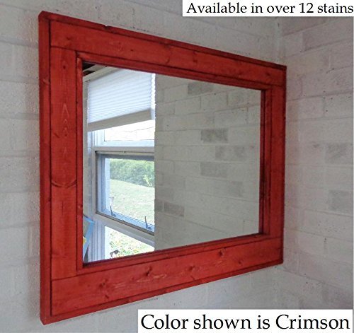 Renewed Décor Herringbone Reclaimed Wood Mirror in 10 stain