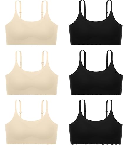 Amazon.com: Sascina Seamless Training Bras for Girls 7-8 Soft with