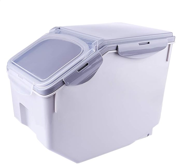 TONGJI Rice Storage Container 10 kg, Grain/Rice/Flour Sealed Box
