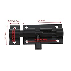 Bitray 2-inch Slide Bolt Latch Matt Black Slide