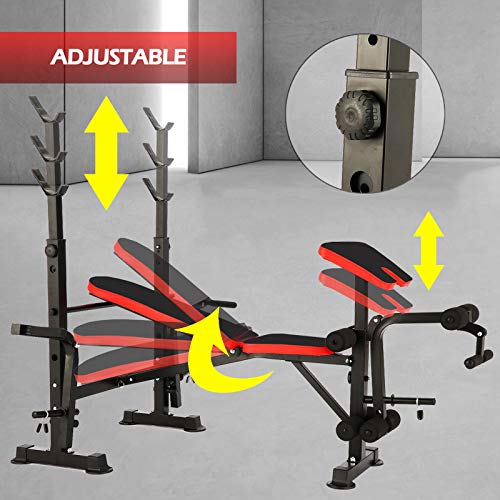 Bench With Leg Extension And Curl FLYBIRD Olympic Weight Bench - Main Image