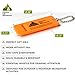 Safety whistle for Kayaking with Small Chain – ABS Plastic Loud Marine Flat Whistles Design for Rescue Signaling – Easy to Use for Signaling Attention on Camping, Hiking and Boating – Set of 2