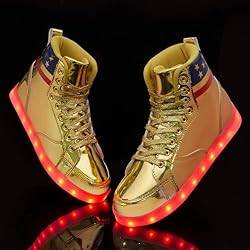 Light Up Shoes Women Men, USB Charging LED Glitter