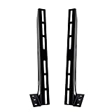 STILEALUS Steel Floor & Wall Mount Amplifier Rack Laser-Cut Audio Equipment Rack for Car Audio Sound System Coated with Black Powder