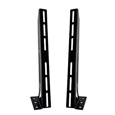 STILEALUS Steel Floor & Wall Mount Amplifier Rack Laser-Cut Audio Equipment Rack for Car Audio Sound System Coated with Black Powder
