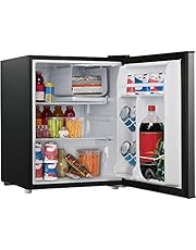 Galanz 2.7 cu ft Stainless Steel Look Single Door Compact Refrigerator