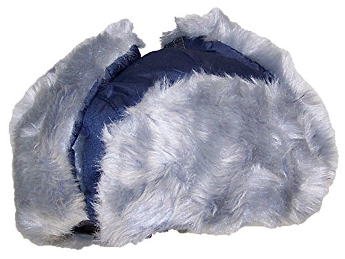 Best Winter Hats Adult Nylon Russian/Trapper W/Soft Faux Fur Beanie - Navy (M/L)