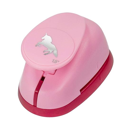 efco Stanzer L, Einhorn 1 Motivstanzer, Kern: Metall, pink 9,5 x 6,5 x 6 cm