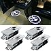 4 Pcs Car Logo Lights Ghost Light Door Light Projector Accessories Welcome Emblem Lamp for BMW Compatible 3/5/6/7/Z/GT Series