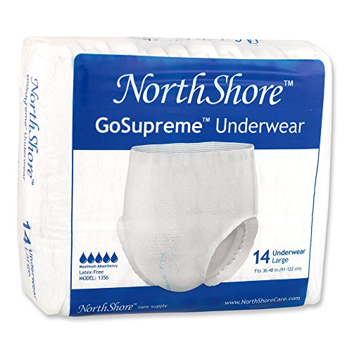 Northshore GoSupreme Pull-On Incontinence Underwear, Large, Case/56 (4/14s)