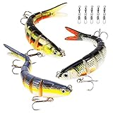 Fishing Lures Set for Bass Trout, Lifelike 8