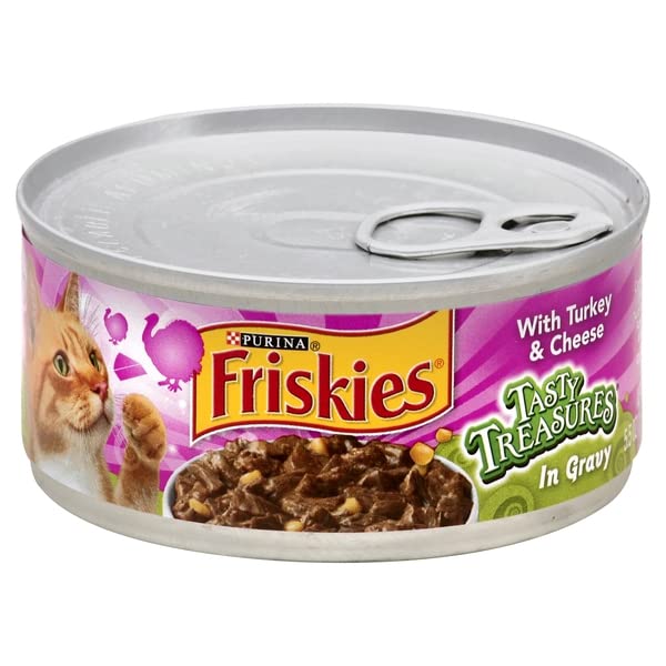 FRISKIES CANNED TASTY TREASURES CAT FOOD, TURKEY IN...