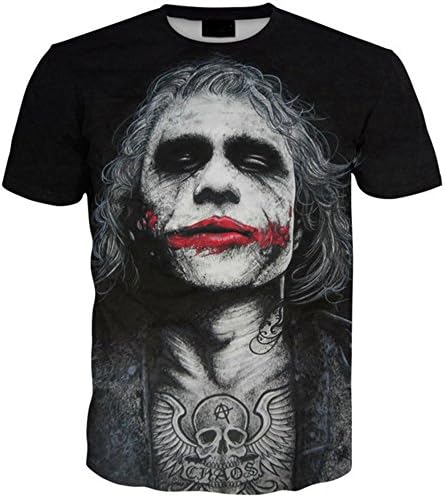 2018 Men Short Sleeve Joker Why So Serious 3D Print Fashion Harajuku Summer Tees Tops