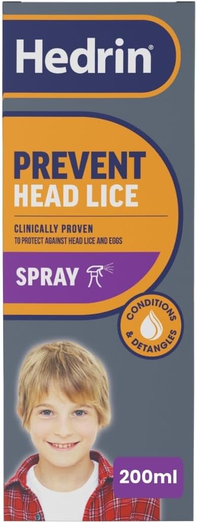 Hedrin Prevent Headlice 200ml Spray - Nit Protection & Conditioning