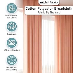 Ice Fabrics Cotton Polyester Broadcloth Fabric by