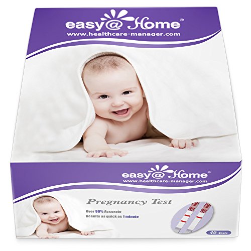 Easy@Home 40 Pregnancy (HCG) Urine Test Strips, 40 HCG Tests
