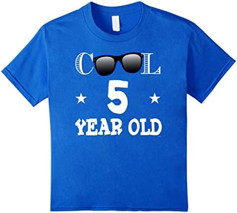 Kids Kids birthday gifts t shirt 5th birthday present Cool tee 6 Royal Blue