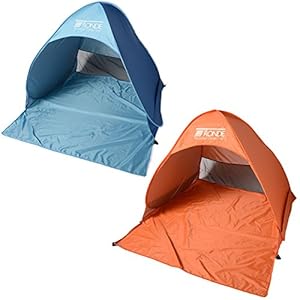 RONDE 2-3人用 ワンタッチ サンシェード テント UVカット コンパクトサイズ ペグ 付き ポップアップテント