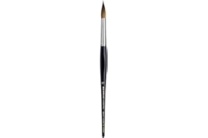 DA VINCI BRUSHES da Vinci Watercolor Series 35 Maestro Paint Brush, Round Long Taper Kolinsky Red Sable, Size 12