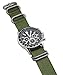 ArtStyle Watch Band with 1.5mm Thickness Quality Nylon Strap and Heavy Duty Brushed Buckle (Armygreen, 22mm)