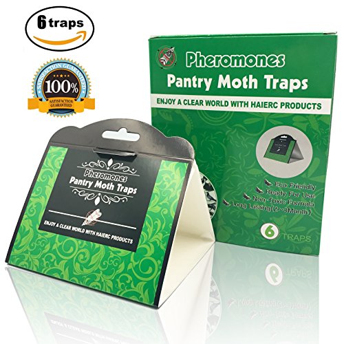 Pantry Moth Traps, Eco-friendly Glue Safe Kitchen Closet Moth Pheromone Attractant Catch (6 Traps) - Thumbnail 7