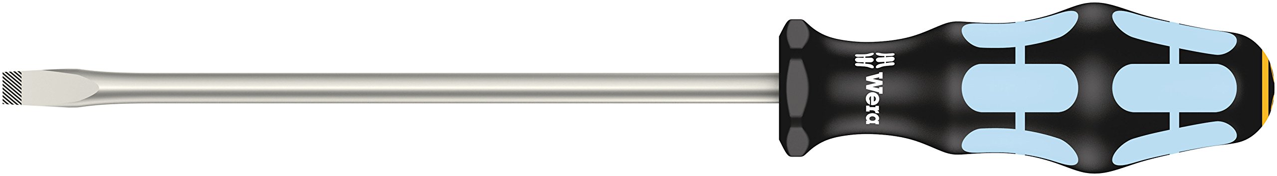Wera 05032006001 1.2 x 8 x 175 mm 3334 Stainless Steel Screwdriver for Slotted Screws - Silver