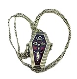 CA Mode Women's Cross Vintage Coffin Locket Necklace Bat Pendants