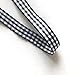 Micomon Buffalo Check Ribbon Black and White Gingham Ribbon 25 Yards for Crafts (3/8
