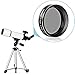 Neewer 1.25 inches 13 Percent Transmission Neutral Density Moon Filter, Aluminum Frame Plastic Thread Optical Glass Telescope Eyepiece Filter Helping Reduce Overall Brightness and Irradiation (Black)